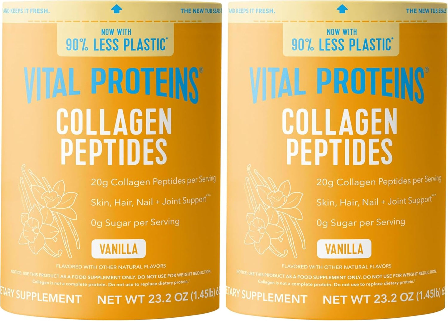 Vital Proteins Collagen Peptides Powder, Unflavored, 9.33oz | Grass-Fed Collagen Peptides, Supports Hair Skin & Nails, Bones & Joints, 13 Servings
