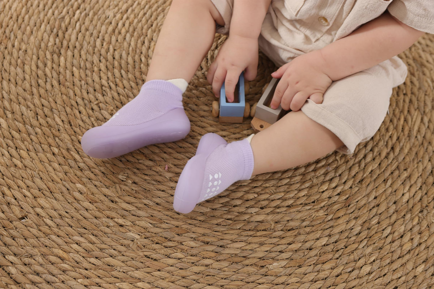 Hstyle Baby Sock Shoes Toddler Boys Walking Shoes Infant Slippers Sneakers | Non-Slip,Soft Rubber Sole,Lightweight,1st Birthday Gifts for Baby Boys Girls