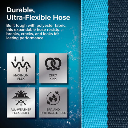 Camco EvoFlex2 50-ft RV Drinking Water Hose | Lightweight RV Drinking Water Hose Reinforced w/ Fabric - Contains No Lead, No BPA & No Phthalate -Abrasion Resistant (22579)