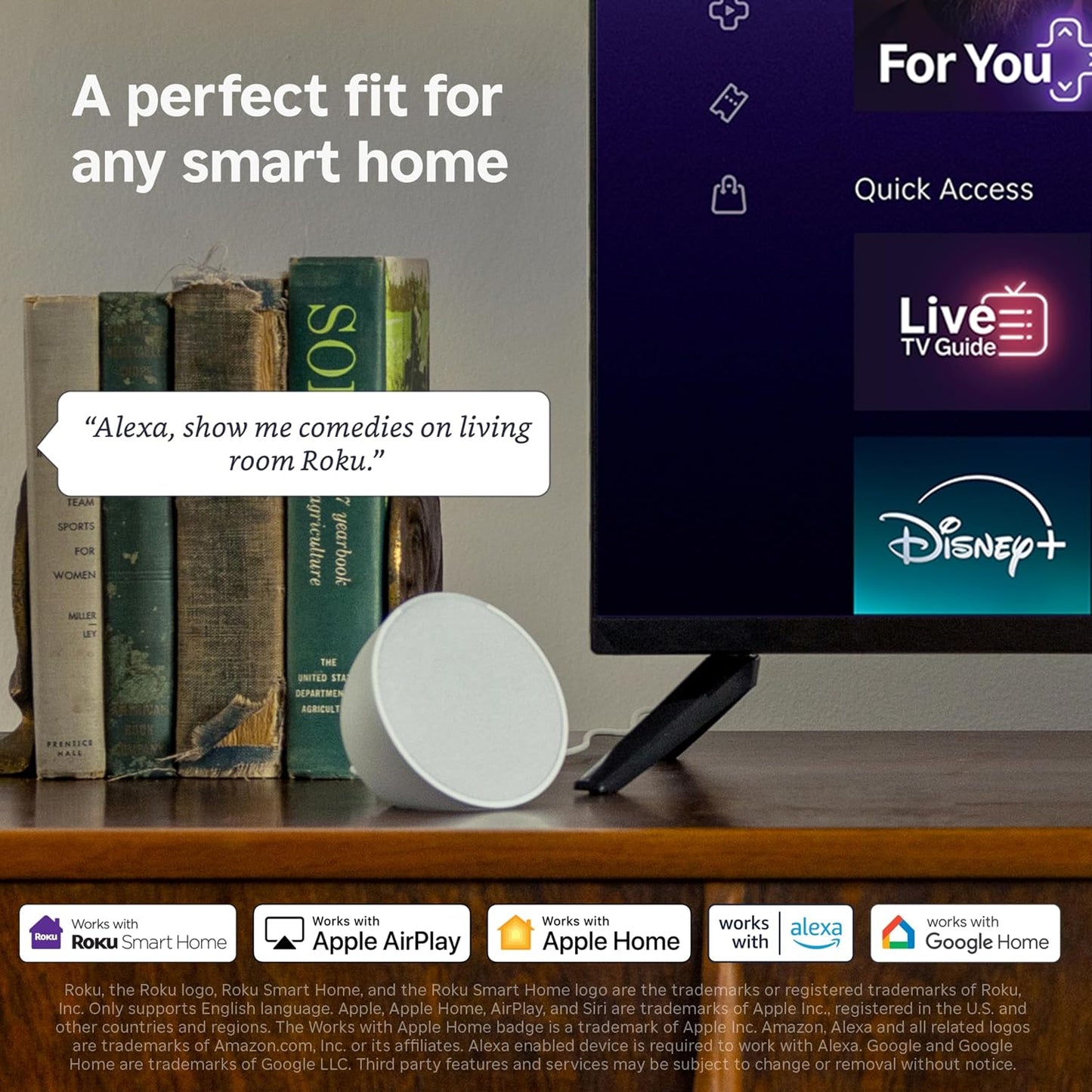 Roku 40-Inch Smart TV 2026 - Select Series, 1080p Full HD TV - RokuTV | Flat Screen LED Television with Voice Remote, Wi-Fi & Bluetooth Headphone Mode - Streaming Live Local News Sports & Movies