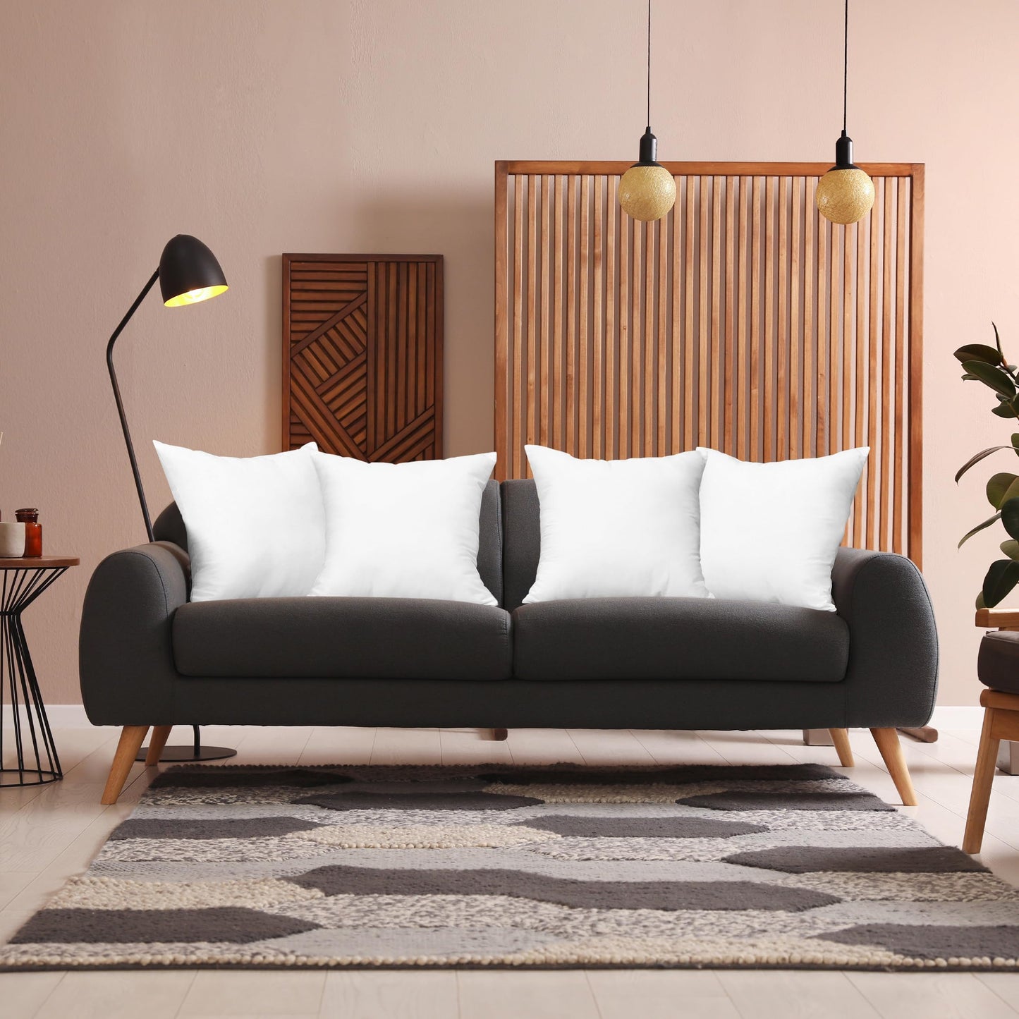 Utopia Bedding Throw Pillows, Decorative 18x18 Pillow Inserts, Set of 4 | Down alternative pillow insert with plush fluffy fill for beds sofas couches and chairs. Suitable for indoor outdoor use.