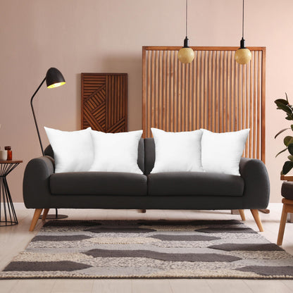 Utopia Bedding Throw Pillows, Decorative 18x18 Pillow Inserts, Set of 4 | Down alternative pillow insert with plush fluffy fill for beds sofas couches and chairs. Suitable for indoor outdoor use.