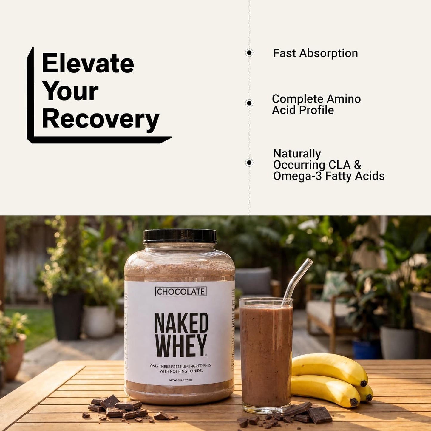 NAKED Whey 1Lb - Only 1 Ingredient, Grass Fed Whey Protein Powder, NSF Certified, Undenatured, No Gmos, No Soy, Gluten Free, Stimulate Growth, Enhance Recovery - 15 Servings