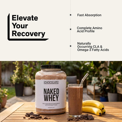 NAKED Whey 1Lb - Only 1 Ingredient, Grass Fed Whey Protein Powder, NSF Certified, Undenatured, No Gmos, No Soy, Gluten Free, Stimulate Growth, Enhance Recovery - 15 Servings
