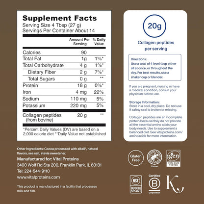Vital Proteins Collagen Peptides Powder, Unflavored, 9.33oz | Grass-Fed Collagen Peptides, Supports Hair Skin & Nails, Bones & Joints, 13 Servings