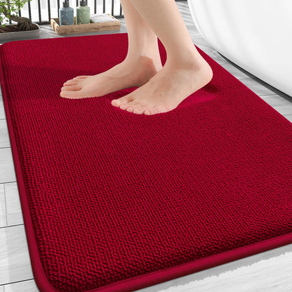 OLANLY Thick Memory Foam Bathroom Rugs 30x20, Soft Absorbent Bath Mat, Teal | Quick Dry Bath Rugs, Non-Slip Carpet, Machine Washable Mats for Bathroom Floor, Tub and Shower, Home Decor Accessories
