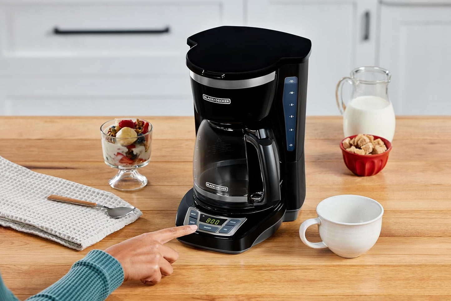 BLACK+DECKER 12-Cup Drip Coffee Maker with Vortex Brewing