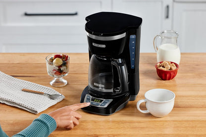 BLACK+DECKER 12-Cup Drip Coffee Maker with Vortex Brewing