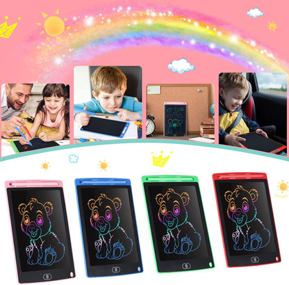 Zonon 4 Pcs LCD Writing Tablet for Kids, 8.5 Inch Colorful Toddler Doodle Board Tablet, Reusable Electronic LCD Writing Board for Boys Girls Age 3-8 Birthday Gifts(Blue, Red, Green, Pink)