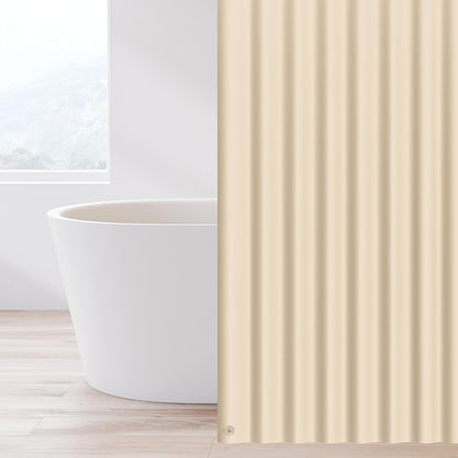 EHZNZIE White Shower Curtain Liner 72x72, PEVA Waterproof Bath Curtain, No Chemical Smell, 3 Weighted Magnets, Durable with Rustproof Metal Grommets