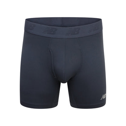 New Balance Men's Performance Boxer Briefs with Fly, Breathable Stretch Underwear, Moisture Wicking, Soft Waistband (3 Pack)