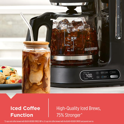 BLACK+DECKER 12-Cup Drip Coffee Maker with Vortex Brewing