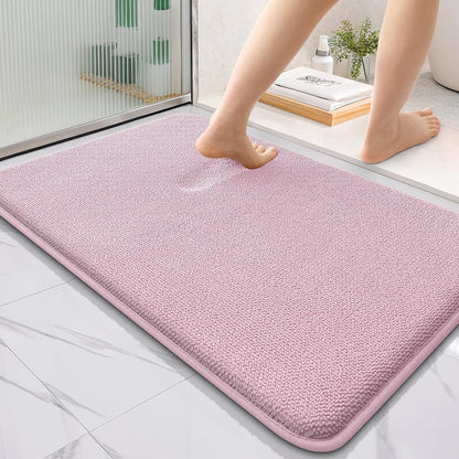 OLANLY Thick Memory Foam Bathroom Rugs 30x20, Soft Absorbent Bath Mat, Teal | Quick Dry Bath Rugs, Non-Slip Carpet, Machine Washable Mats for Bathroom Floor, Tub and Shower, Home Decor Accessories