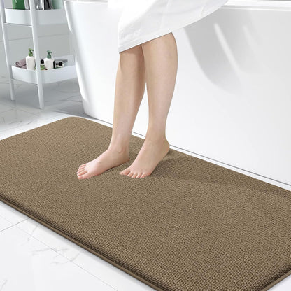 OLANLY Thick Memory Foam Bathroom Rugs 30x20, Soft Absorbent Bath Mat, Teal | Quick Dry Bath Rugs, Non-Slip Carpet, Machine Washable Mats for Bathroom Floor, Tub and Shower, Home Decor Accessories