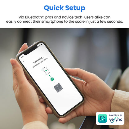 Etekcity Smart Scale for Body Weight, Body Fat and BMI, FSA Eligible | HSA Eligible, Bathroom Scale with Muscle Mass, Accurate Bluetooth App Sync, LED Display and Tempered Glass