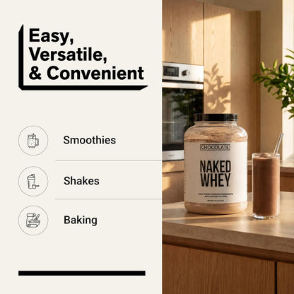 NAKED Whey 1Lb - Only 1 Ingredient, Grass Fed Whey Protein Powder, NSF Certified, Undenatured, No Gmos, No Soy, Gluten Free, Stimulate Growth, Enhance Recovery - 15 Servings