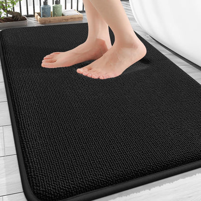 OLANLY Thick Memory Foam Bathroom Rugs 30x20, Soft Absorbent Bath Mat, Teal | Quick Dry Bath Rugs, Non-Slip Carpet, Machine Washable Mats for Bathroom Floor, Tub and Shower, Home Decor Accessories