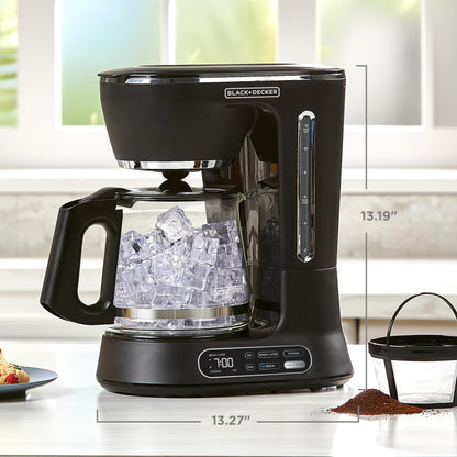 BLACK+DECKER 12-Cup Drip Coffee Maker with Vortex Brewing