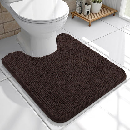 OLANLY Bathroom Rugs 30x20, Extra Soft Absorbent Chenille Bath Rugs | Grey, Quick-Drying Rubber Backing, Machine Washable Bath Mat for Bathroom Floor, Tub and Shower, Home Decor Accessories