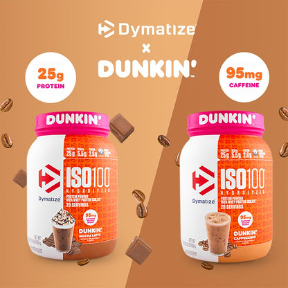 Dymatize ISO100 Protein Powder, 100% Whey Isolate, Cookies & Cream | 25g Protein, Hydrolyzed, Fast-Absorbing, Supports Muscle Health, 5.5g BCAAs, Gluten-Free, 20 Servings, 1.3 lb