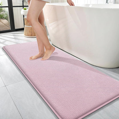 OLANLY Thick Memory Foam Bathroom Rugs 30x20, Soft Absorbent Bath Mat, Teal | Quick Dry Bath Rugs, Non-Slip Carpet, Machine Washable Mats for Bathroom Floor, Tub and Shower, Home Decor Accessories