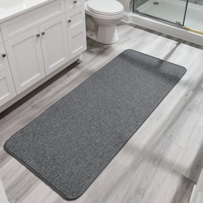 Bosap Bath Mat,Ultra Thin Bathroom Runner Rugs,Large Bath Mats for Bathroom,Quick Dry,Non-Slip,Machine Washable,Low Pile,Bath Rug,Shower Outside,Sink,Home Decor Accessories.Purple,3'x5'(36x60inch)
