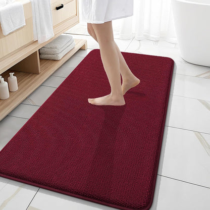 OLANLY Thick Memory Foam Bathroom Rugs 30x20, Soft Absorbent Bath Mat, Teal | Quick Dry Bath Rugs, Non-Slip Carpet, Machine Washable Mats for Bathroom Floor, Tub and Shower, Home Decor Accessories
