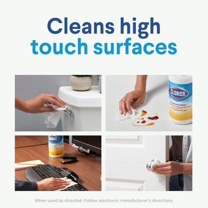 Clorox 30112 Disinfecting Wipe, Fresh/Lemon Fresh Scent (525 Count)