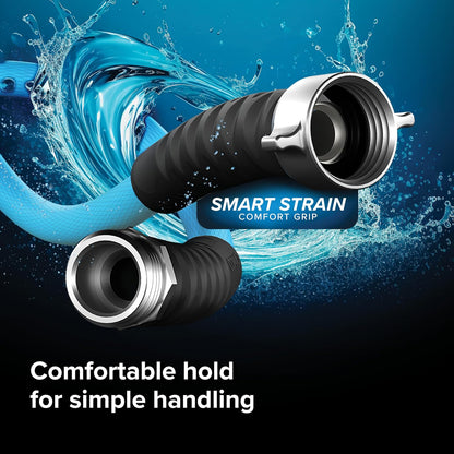 Camco EvoFlex2 50-ft RV Drinking Water Hose | Lightweight RV Drinking Water Hose Reinforced w/ Fabric - Contains No Lead, No BPA & No Phthalate -Abrasion Resistant (22579)