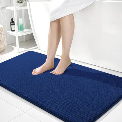 OLANLY Thick Memory Foam Bathroom Rugs 30x20, Soft Absorbent Bath Mat, Teal | Quick Dry Bath Rugs, Non-Slip Carpet, Machine Washable Mats for Bathroom Floor, Tub and Shower, Home Decor Accessories