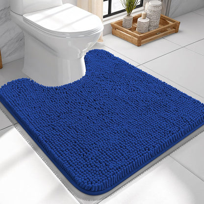 OLANLY Bathroom Rugs 30x20, Extra Soft Absorbent Chenille Bath Rugs | Grey, Quick-Drying Rubber Backing, Machine Washable Bath Mat for Bathroom Floor, Tub and Shower, Home Decor Accessories