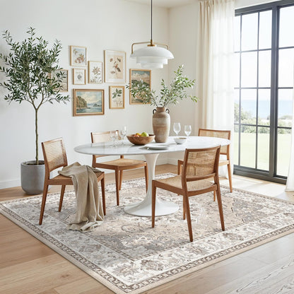 2x6 Hallway Washable Runner Rug : Vintage Soft Kitchen Laundry Runner with Non Slip Backing Farmhouse Entryway Living Room Floor Mat Stain Resistant Carpet for Bedroom Bathroom Distressed Beside Rug