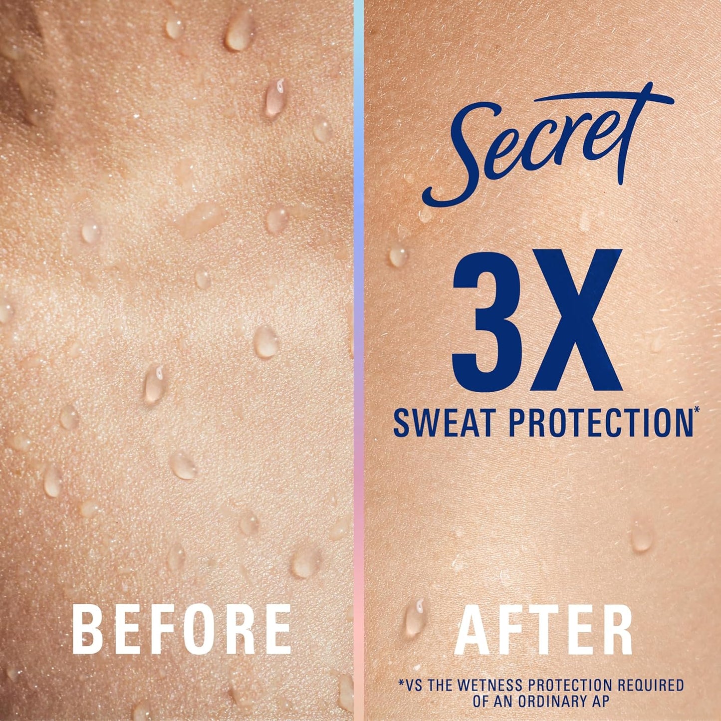 Secret Clinical Strength Invisible Solid Antiperspirant Deodorant for Women, 100HR Sweat & Odor Protection, 3X Stress Protection with Hyaluronic Acid, PH Balanced, Completely Clean Scent, 2.6 oz