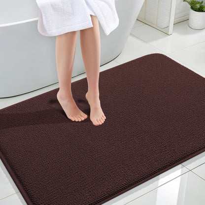 OLANLY Thick Memory Foam Bathroom Rugs 30x20, Soft Absorbent Bath Mat, Teal | Quick Dry Bath Rugs, Non-Slip Carpet, Machine Washable Mats for Bathroom Floor, Tub and Shower, Home Decor Accessories