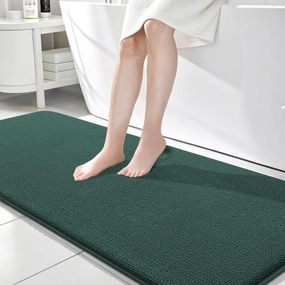 OLANLY Thick Memory Foam Bathroom Rugs 30x20, Soft Absorbent Bath Mat, Teal | Quick Dry Bath Rugs, Non-Slip Carpet, Machine Washable Mats for Bathroom Floor, Tub and Shower, Home Decor Accessories