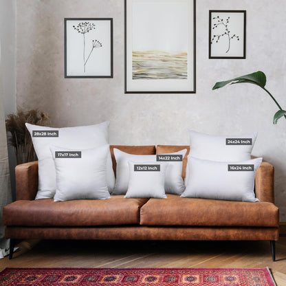Utopia Bedding Throw Pillows, Decorative 18x18 Pillow Inserts, Set of 4 | Down alternative pillow insert with plush fluffy fill for beds sofas couches and chairs. Suitable for indoor outdoor use.