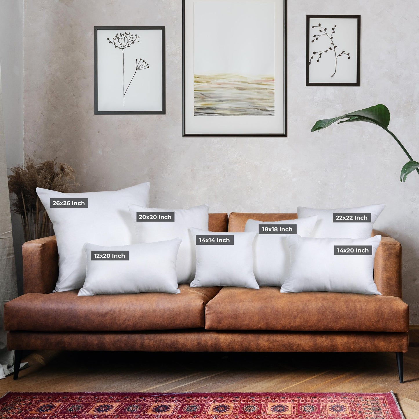 Utopia Bedding Throw Pillows, Decorative 18x18 Pillow Inserts, Set of 4 | Down alternative pillow insert with plush fluffy fill for beds sofas couches and chairs. Suitable for indoor outdoor use.