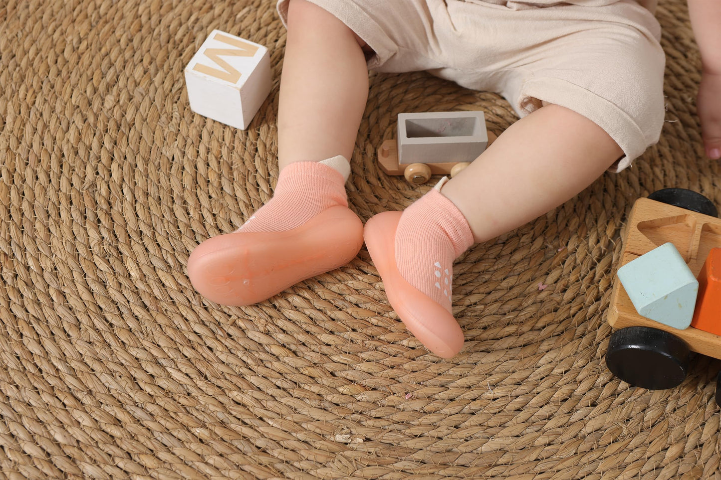 Hstyle Baby Sock Shoes Toddler Boys Walking Shoes Infant Slippers Sneakers | Non-Slip,Soft Rubber Sole,Lightweight,1st Birthday Gifts for Baby Boys Girls