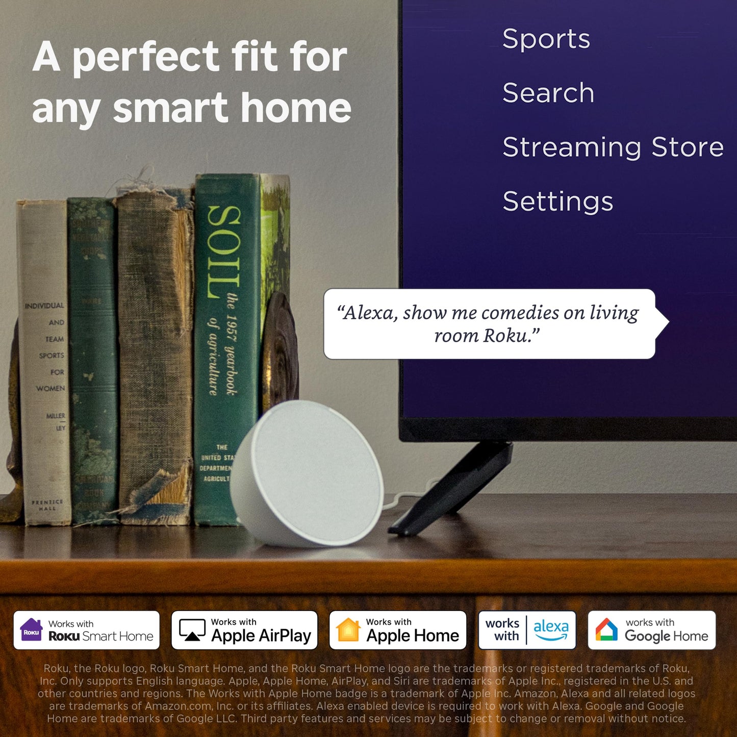 Roku 40-Inch Smart TV 2026 - Select Series, 1080p Full HD TV - RokuTV | Flat Screen LED Television with Voice Remote, Wi-Fi & Bluetooth Headphone Mode - Streaming Live Local News Sports & Movies