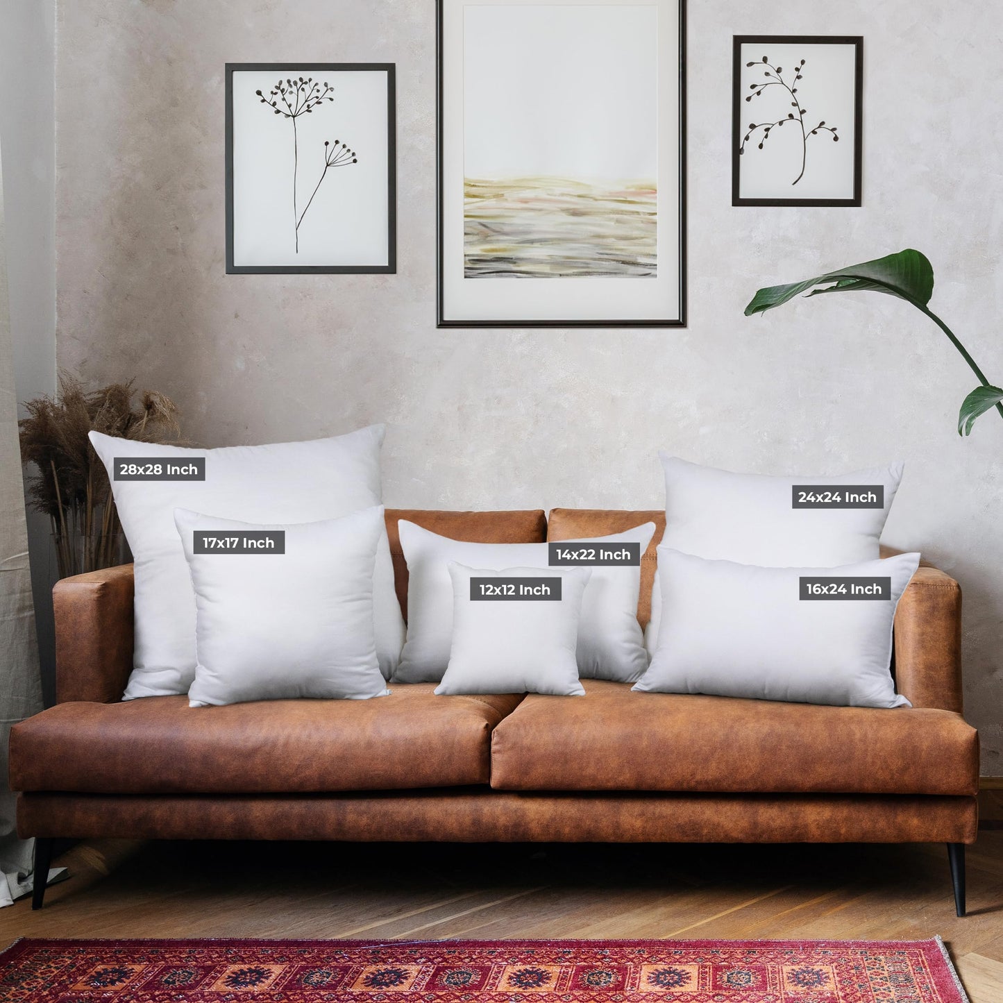 Utopia Bedding Throw Pillows, Decorative 18x18 Pillow Inserts, Set of 4 | Down alternative pillow insert with plush fluffy fill for beds sofas couches and chairs. Suitable for indoor outdoor use.
