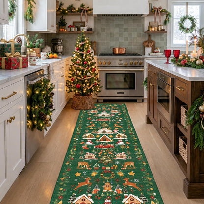 2x6 Hallway Washable Runner Rug : Vintage Soft Kitchen Laundry Runner with Non Slip Backing Farmhouse Entryway Living Room Floor Mat Stain Resistant Carpet for Bedroom Bathroom Distressed Beside Rug