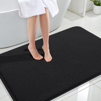 OLANLY Thick Memory Foam Bathroom Rugs 30x20, Soft Absorbent Bath Mat, Teal | Quick Dry Bath Rugs, Non-Slip Carpet, Machine Washable Mats for Bathroom Floor, Tub and Shower, Home Decor Accessories