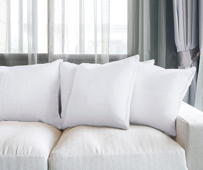 Utopia Bedding Throw Pillows, Decorative 18x18 Pillow Inserts, Set of 4 | Down alternative pillow insert with plush fluffy fill for beds sofas couches and chairs. Suitable for indoor outdoor use.